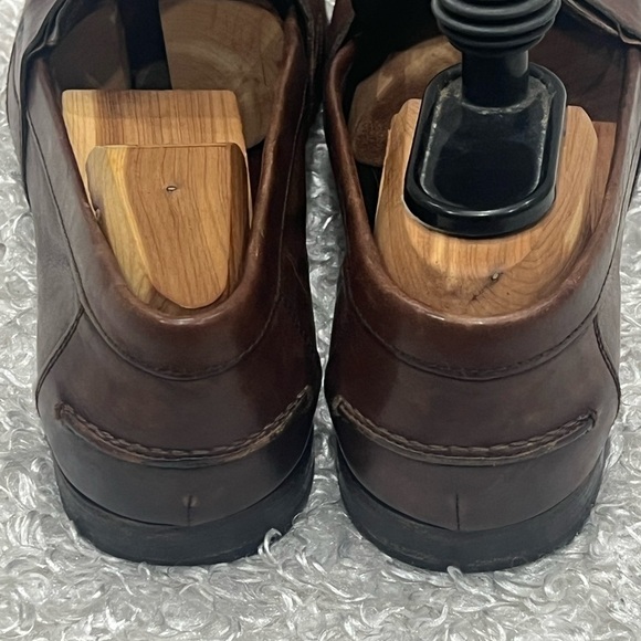 Prada Men Penny Loafers Brown Leather Slip On - Picture 8 of 14